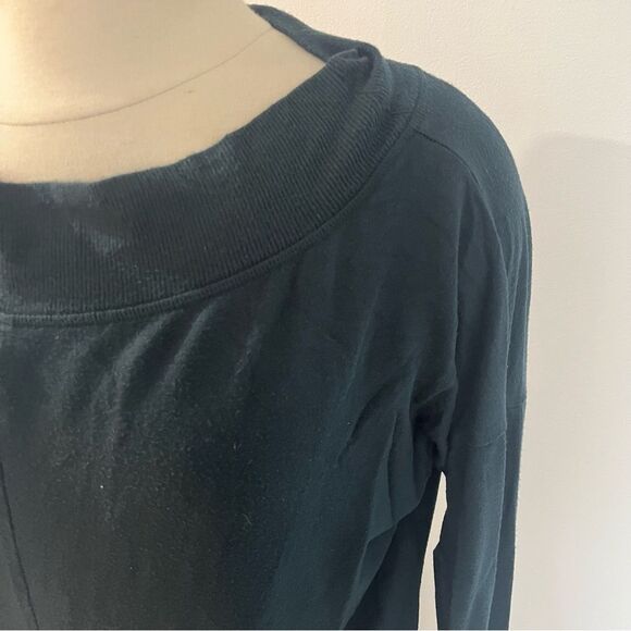 Athleta Studio Barre Sweatshirt Dress 2.0 Forest Green Size Medium - Picture 4 of 8